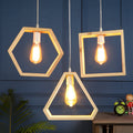 Geometrical Shape Design Hanging Light Modern Look Ceiling Lamp For Home Decoration, Living Room