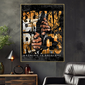 Break The Rule Or Make The Rule Cotton Canvas Wall Painting