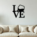 Love with Wine Metal Art Bar Wall Decor