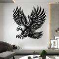 Majestic Detailed Eagle Silhouette Metal Wall Art Decor