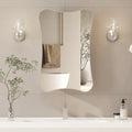 Minimalist Vanity Mirror with Artistic Flowing Edges