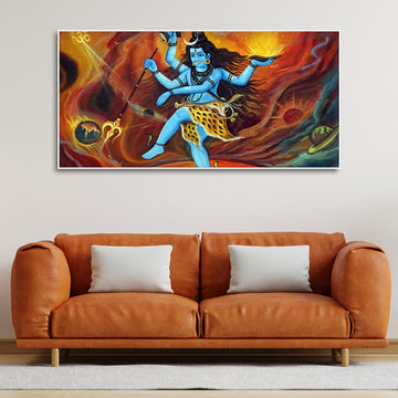 Natraja Lord of the Dance Canvas Wall Painting