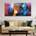 radha krishna painting on canvas