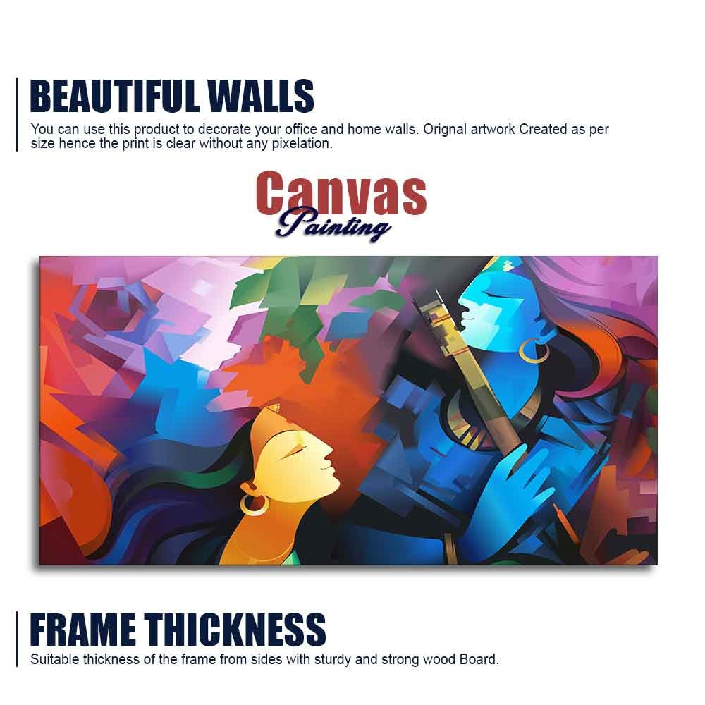 radha krishna painting design