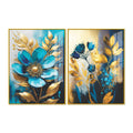 Blue floral painting