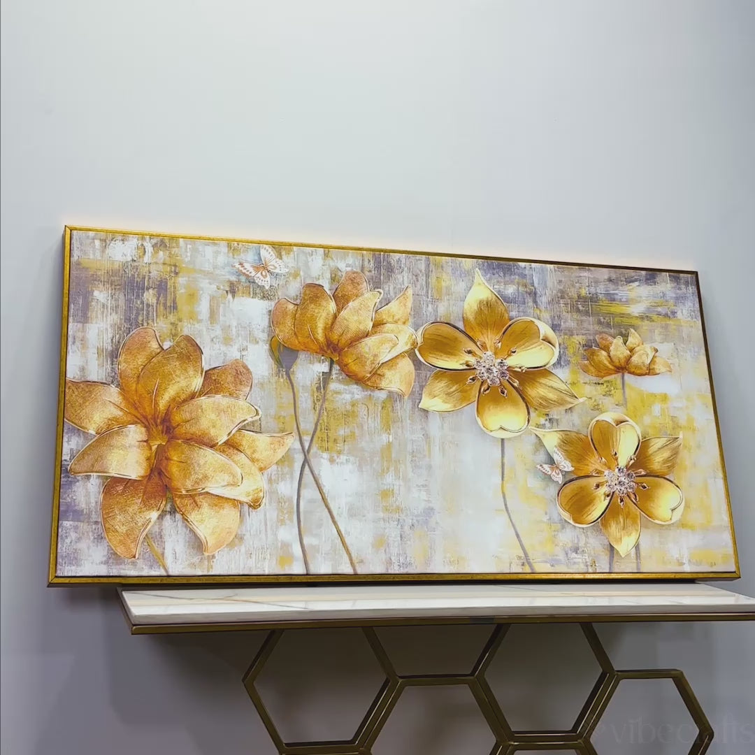 Golden Flower Painting video