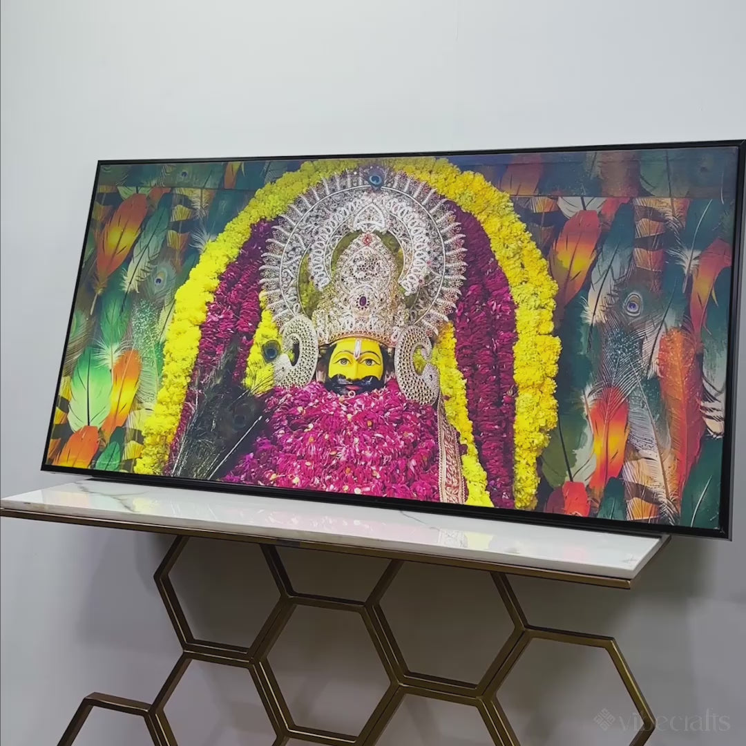 Khatu Shyam Baba wall Painting video