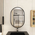 Sleek & Durable Oval Bathroom Cabinet Wall Mirror