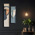 Twin Faces Modern 3D Wall Sculpture in Frames