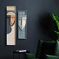 Twin Faces Modern 3D Wall Sculpture in Frames