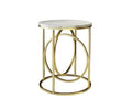  Golden Metallic Side Table