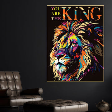 You Are The King Cotton Canvas Wall Painting