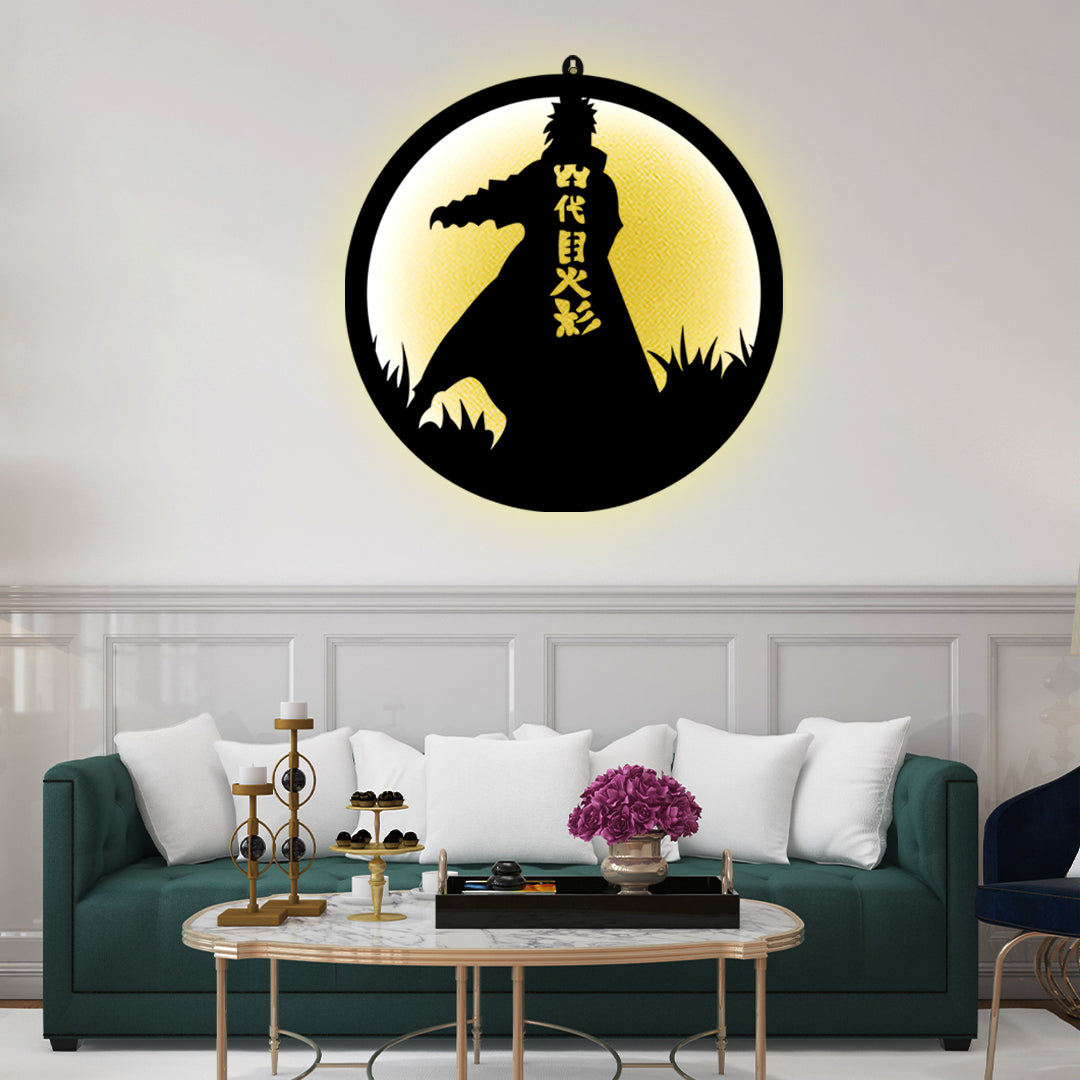 Zoro Samurai LED Wall Art with Sword Design